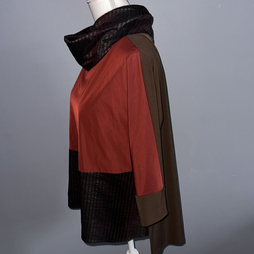 Ic Collection Rust Crop Top W/ Stripe Contrast - image 8